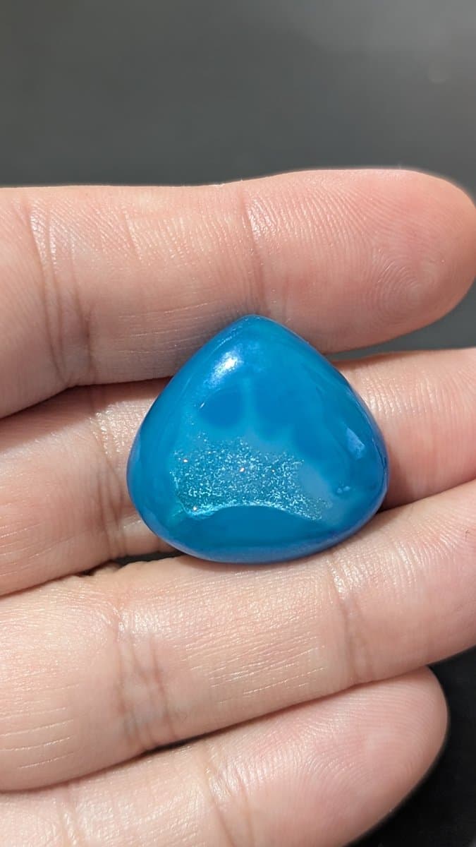 Blue Druzy Crystal Cabochon - Dark Blue