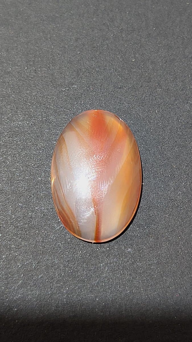 Carnelian Cabochon #1 stone detail - view 3 of 3 by Loutan Beauty