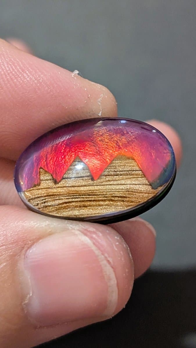 Lab Made Opal Triplet #3