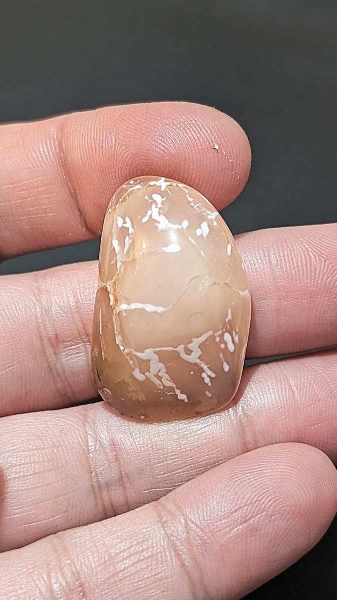 Peach Agate stone detail - view 2 of 3 by Loutan Beauty