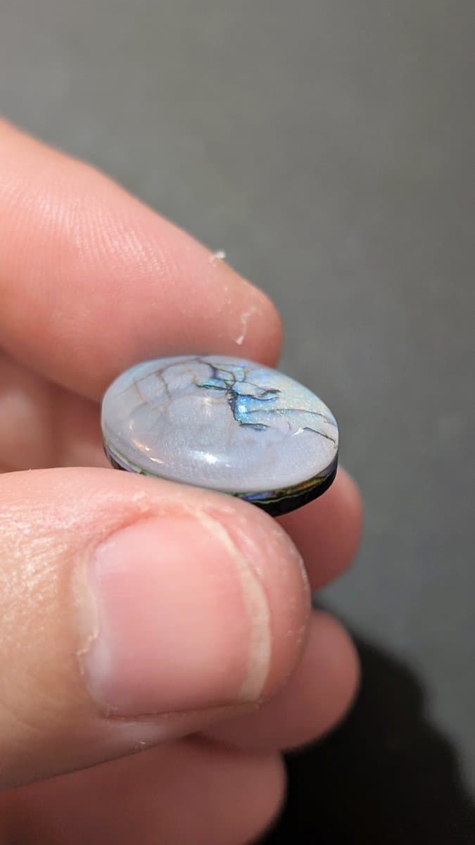 Lab Made Opal #4 stone detail - view 4 of 5 by Loutan Beauty