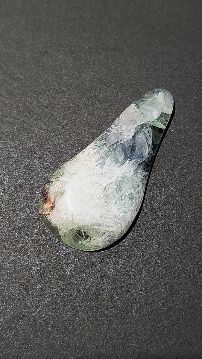 Green Fluorite stone detail - view 4 of 4 by Loutan Beauty
