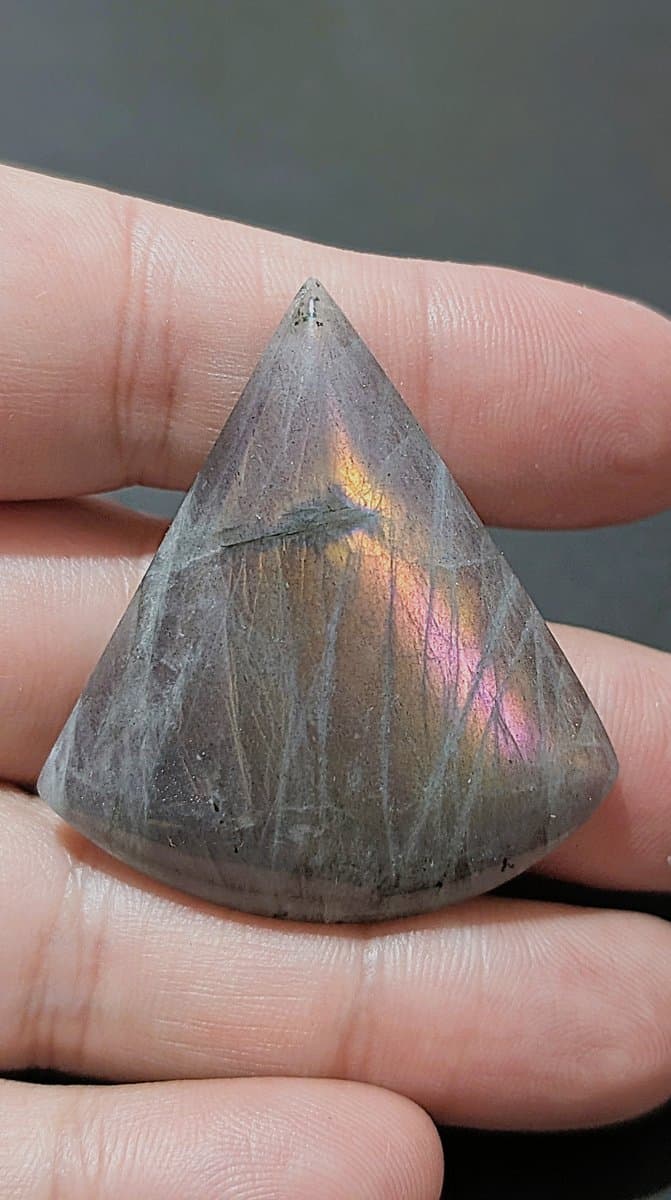 Purple Labradorite stone detail - view 3 of 7 by Loutan Beauty