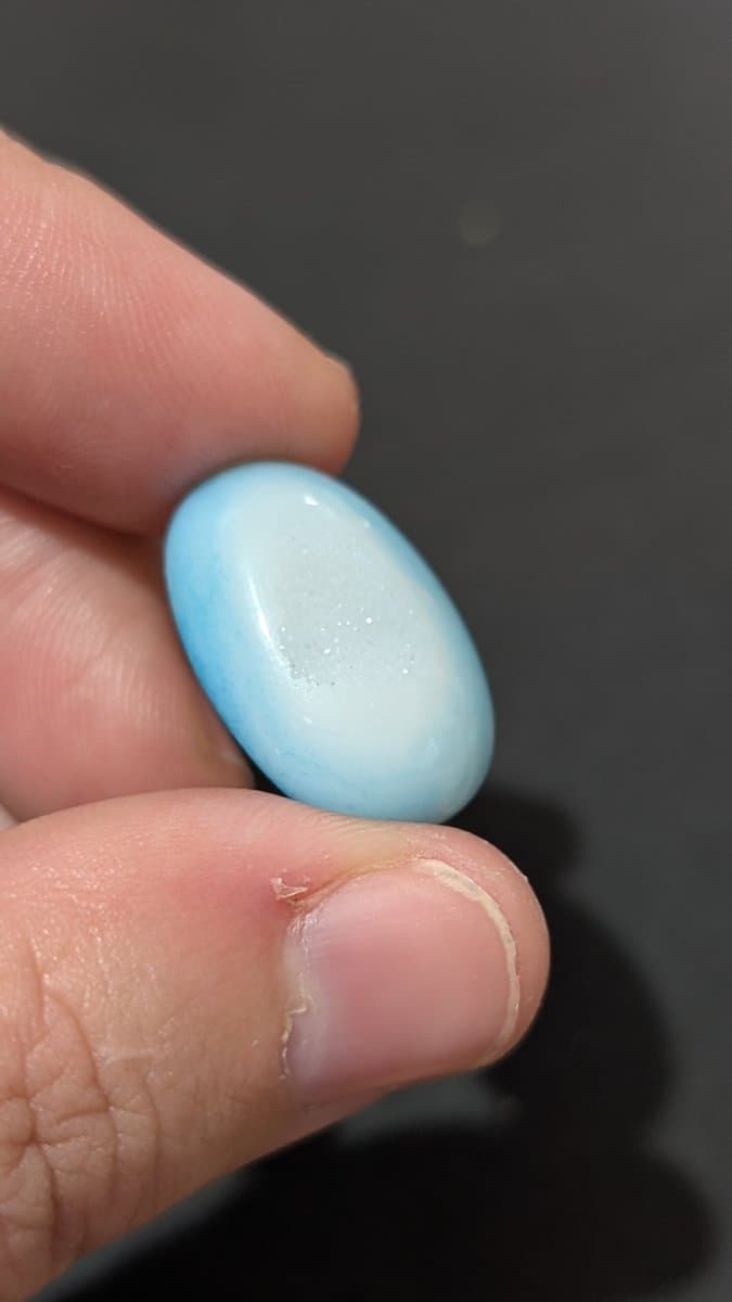 Blue Druzy Crystal Cabochon - Pastel Blue