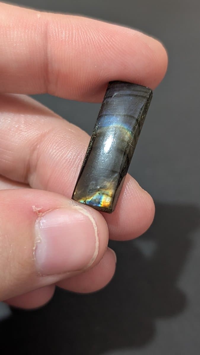 Labradorite Cabochon stone detail - view 3 of 3 by Loutan Beauty