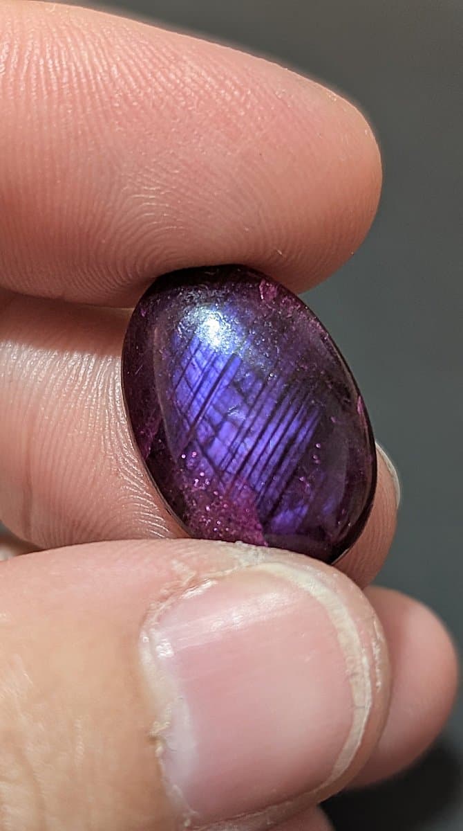 Purple Dyed Labradorite