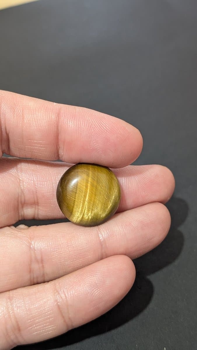Tiger Eye Cabochon - Natural stone detail - view 2 of 2 by Loutan Beauty