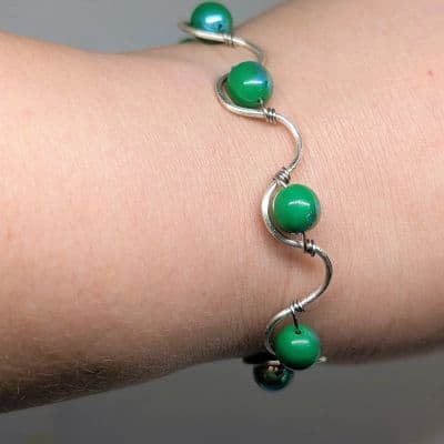 Forest Green Bracelet bracelet detail - view 8 of 12 by Loutan Beauty