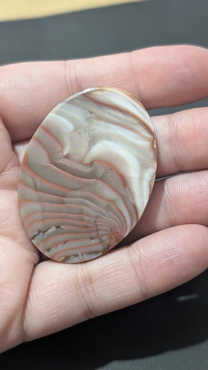 Ribbon Stone Cabochon - Large stone detail - view 5 of 5 by Loutan Beauty