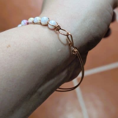 Mermaid Coloured Beads Bracelet bracelet detail - view 5 of 7 by Loutan Beauty