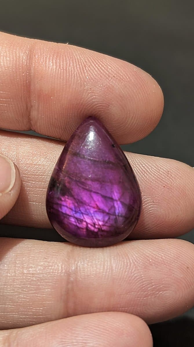 Purple Dyed Labradorite