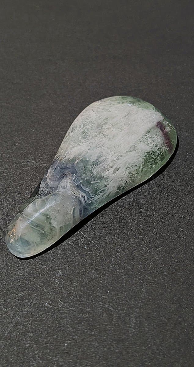 Green Fluorite stone detail - view 3 of 4 by Loutan Beauty