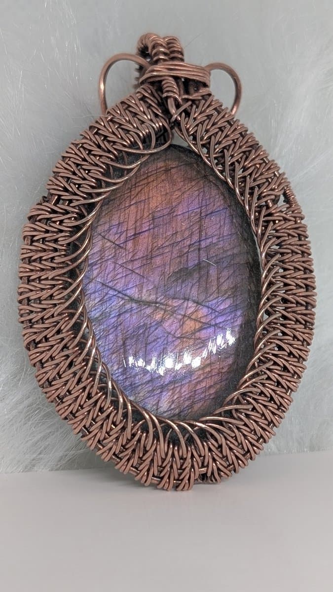 SOLD Wrap pendant detail - view 2 of 4 by Loutan Beauty