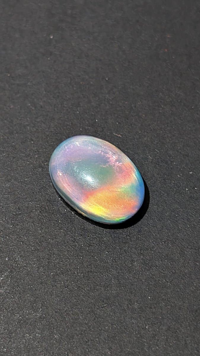 Lab Made Opal Triplet #5 stone detail - view 2 of 4 by Loutan Beauty