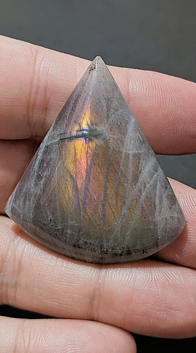 Purple Labradorite stone detail - view 6 of 7 by Loutan Beauty