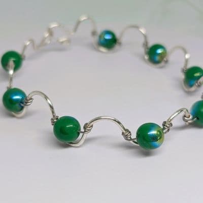 Forest Green Bracelet bracelet detail - view 9 of 12 by Loutan Beauty