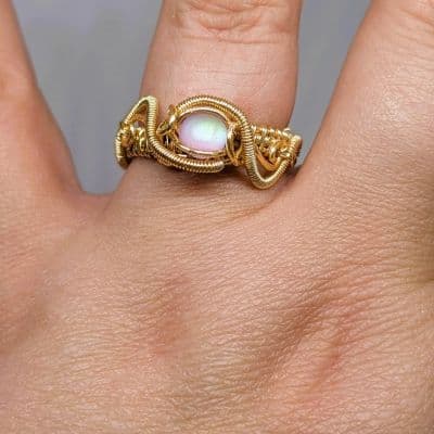 Beautiful Mermaid Tear Ring - Handmade ring detail - view 12 of 17 by Loutan Beauty