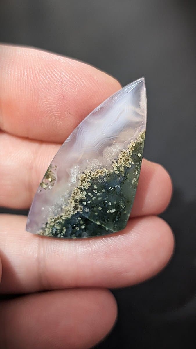 Purple Moss Agate Cabochon