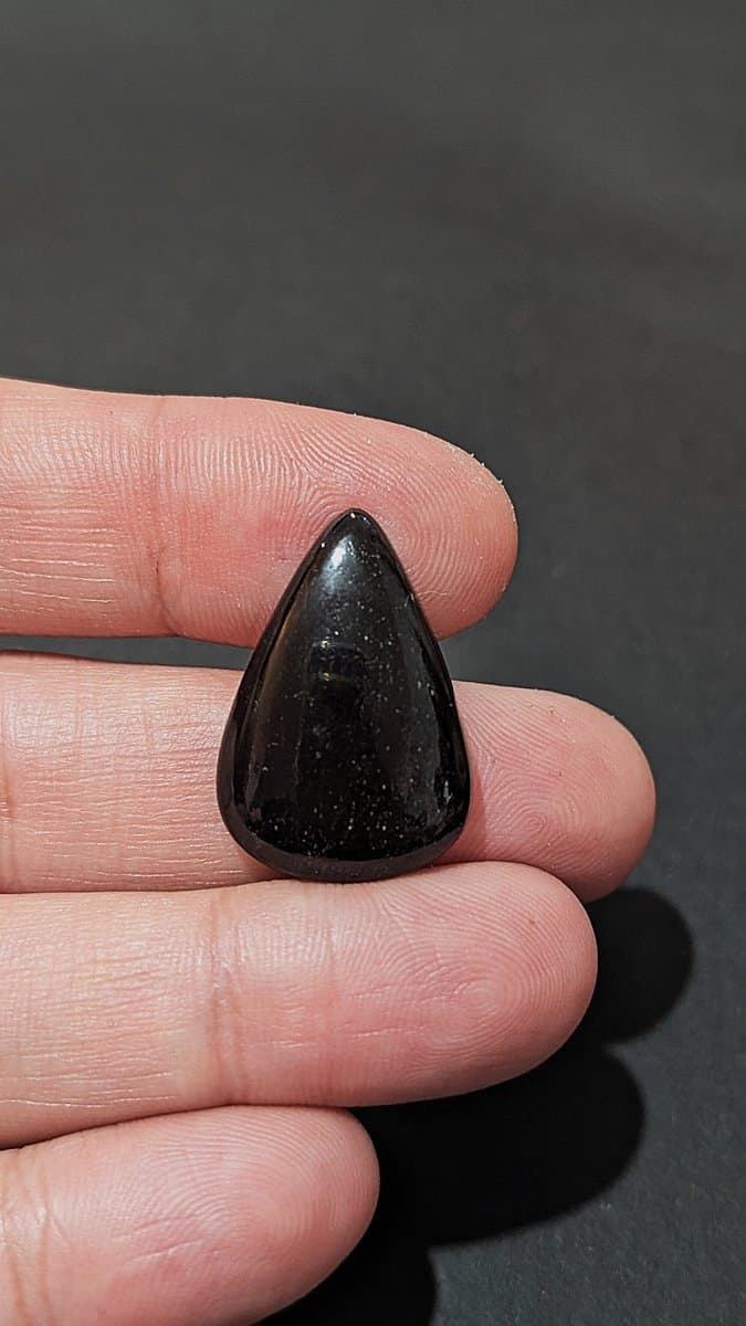 Black Tourmaline Cabochon #4