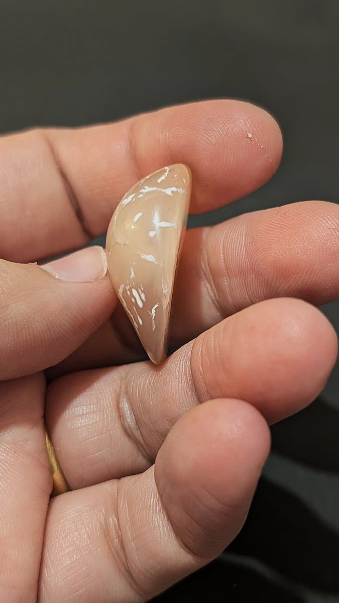 Peach Agate stone detail - view 3 of 3 by Loutan Beauty