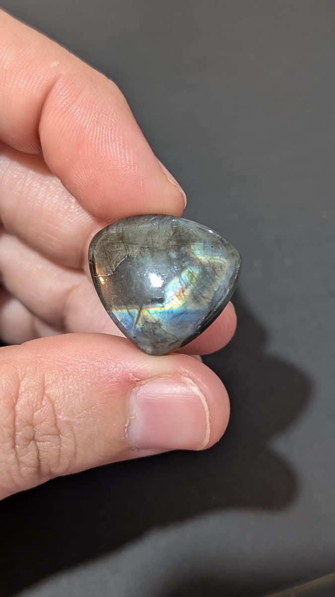 Labradorite Cabochon stone detail - view 2 of 2 by Loutan Beauty