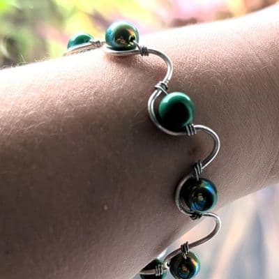 Forest Green Bracelet bracelet detail - view 6 of 12 by Loutan Beauty