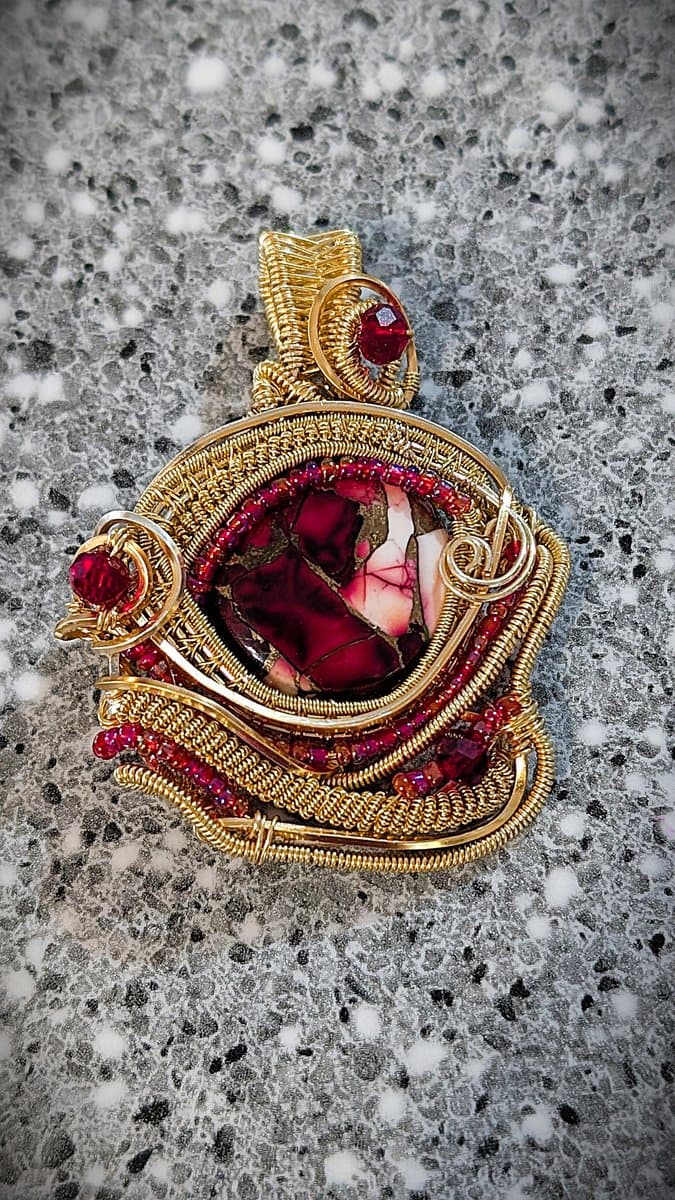 Mohave Red Pendant pendant detail - view 5 of 7 by Loutan Beauty