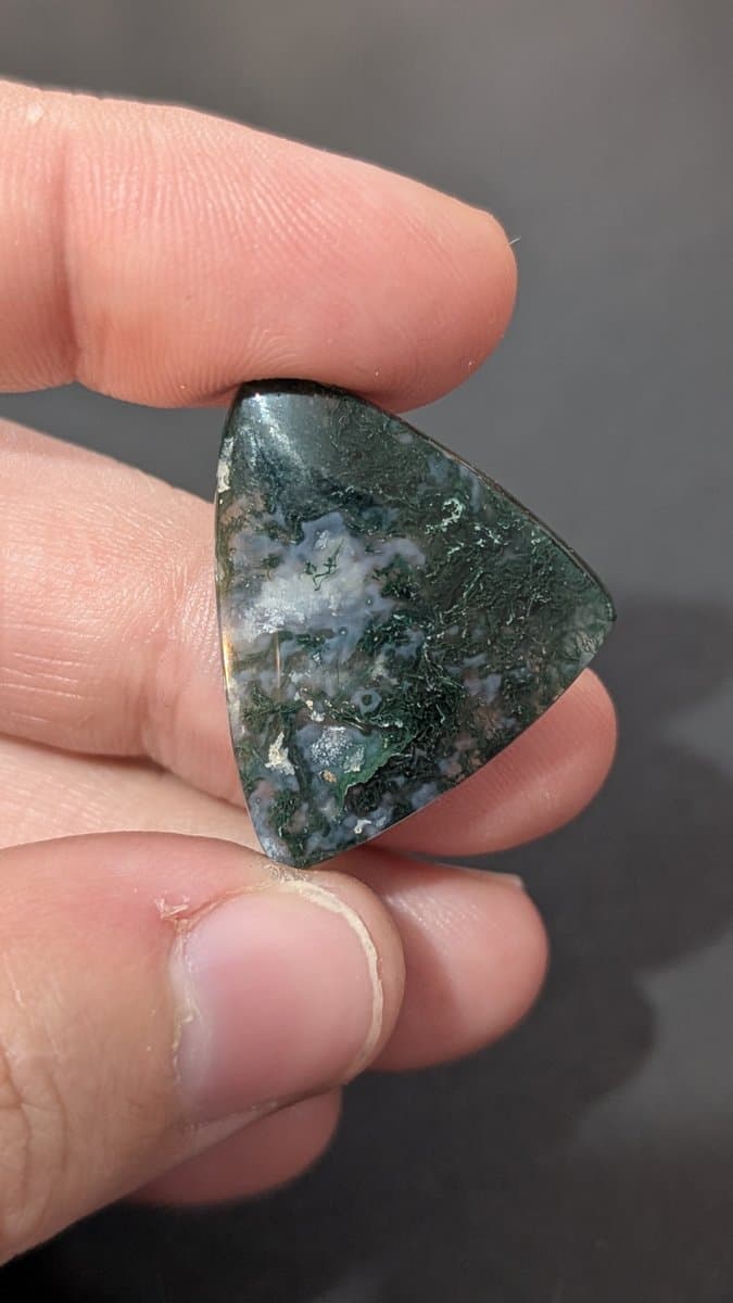 Scenic Moss Agate Cabochon