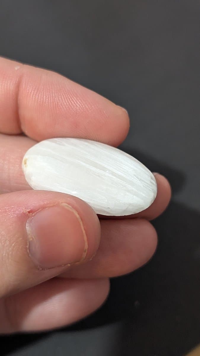 White Scolecite stone detail - view 2 of 2 by Loutan Beauty