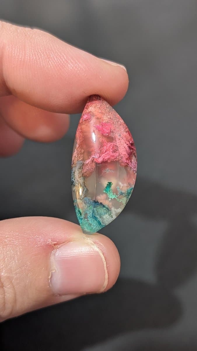 Dyed Moss Agate - Rainbow