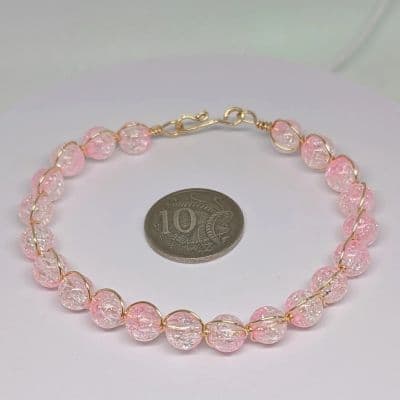Rose Quartz Bracelet - Faux Beads bracelet detail - view 10 of 11 by Loutan Beauty