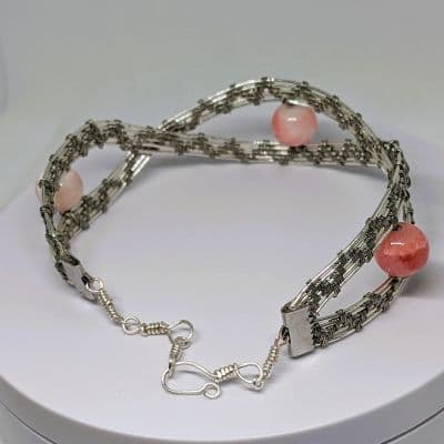 Stainless Steel and Silver Cuff Bracelet bracelet detail - view 6 of 9 by Loutan Beauty