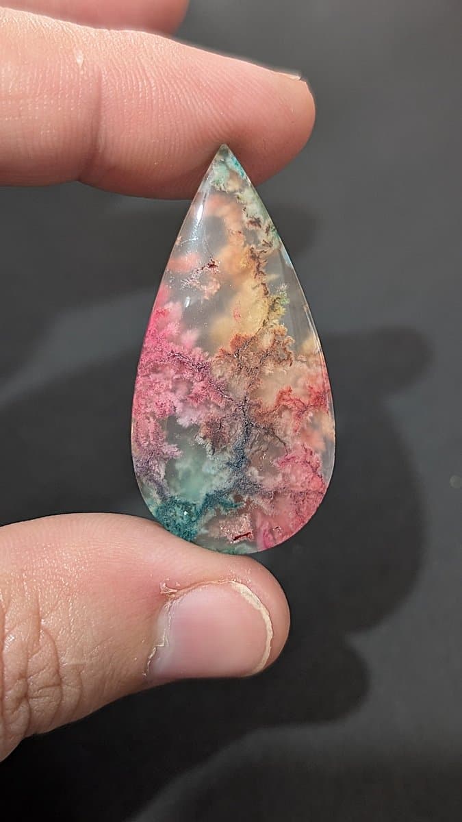 Dyed Moss Agate - Rainbow