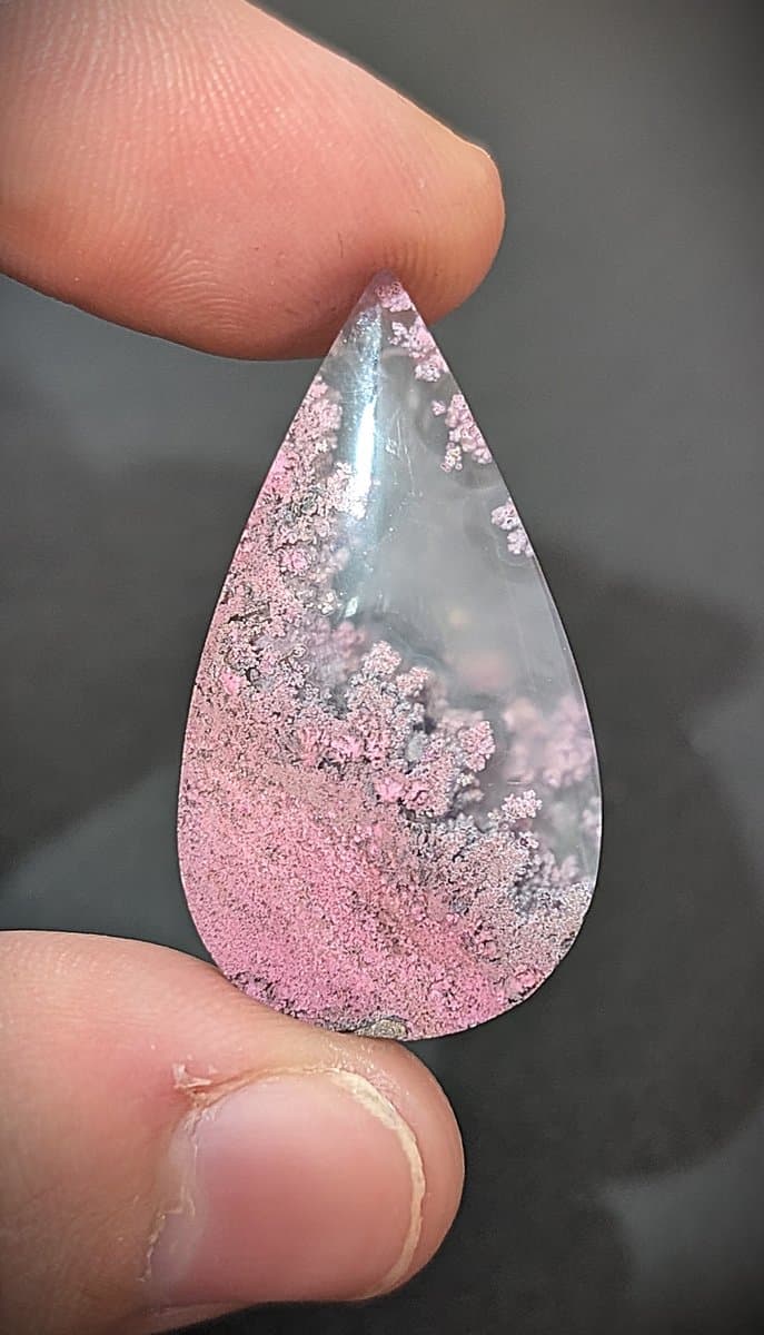 Dyed Moss Agate - Purple