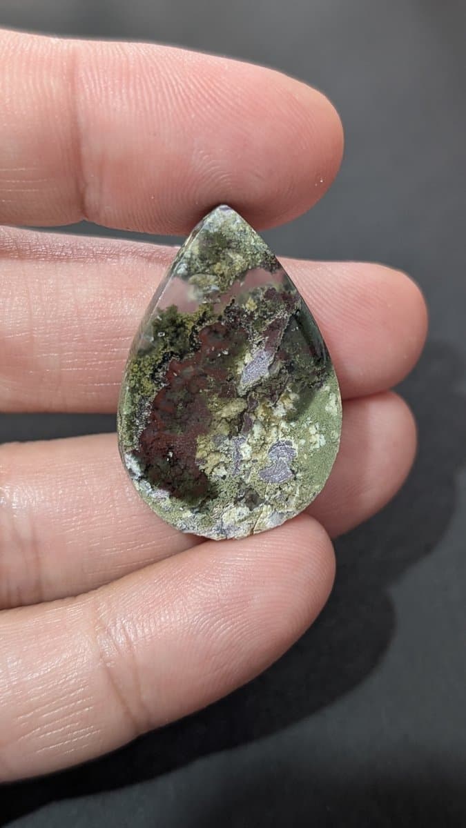 Scenic Moss Agate Cabochon