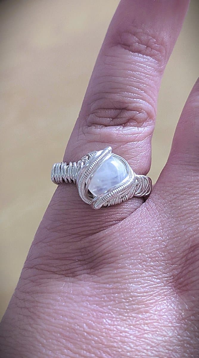 Moonstone Ring ring detail - view 5 of 7 by Loutan Beauty