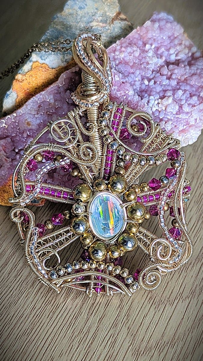 Large Pendant pendant detail - view 3 of 5 by Loutan Beauty