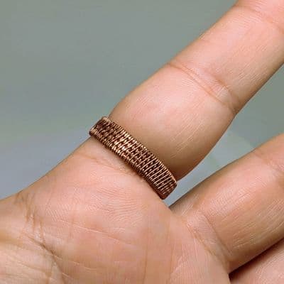 Purple-Blue Colour Changing Ring - Handcrafted - Resin Cabachon ring detail - view 3 of 8 by Loutan Beauty