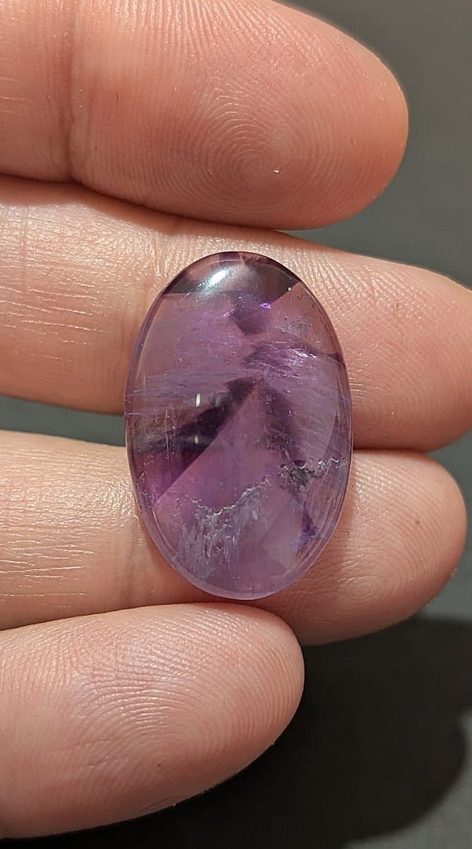 Amethyst #5 stone detail - view 2 of 2 by Loutan Beauty