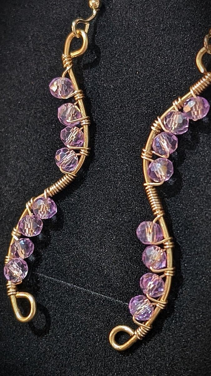 earrings - Valentines Curves Earrings by Loutan Beauty