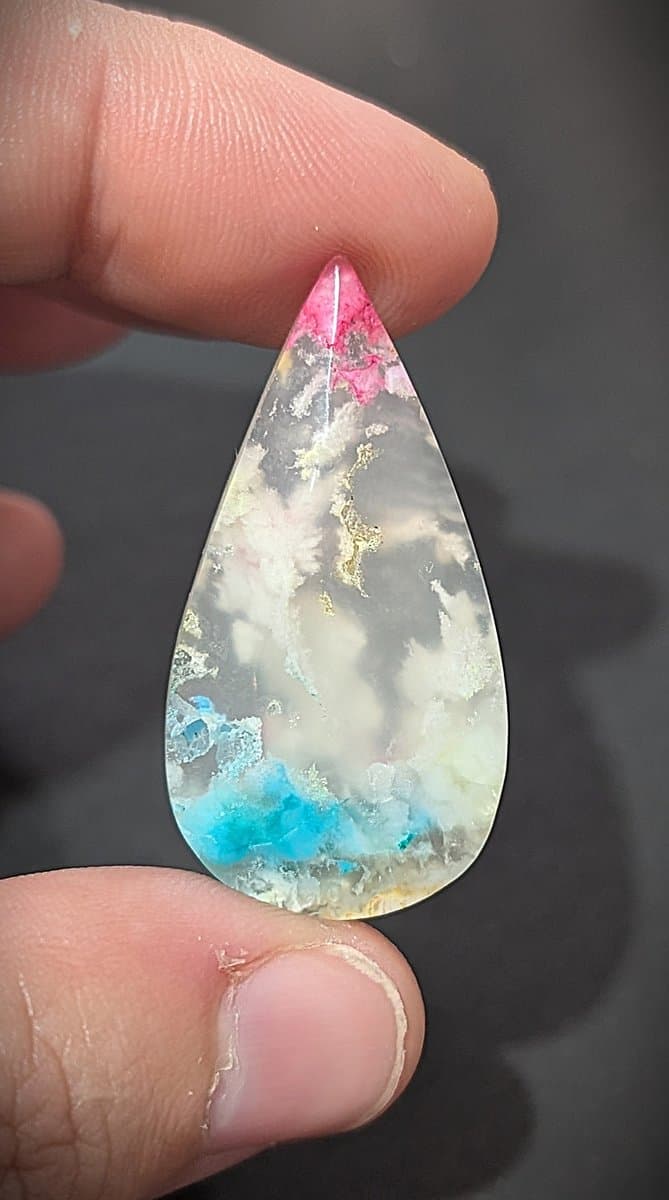 Dyed Moss Agate - Rainbow