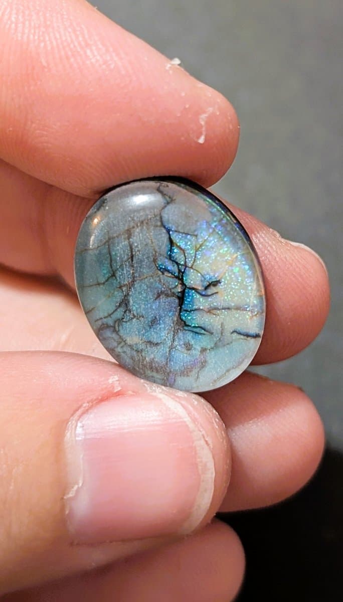 Lab Made Opal #4 stone detail - view 2 of 5 by Loutan Beauty