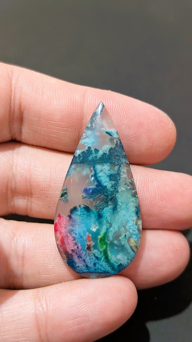 Dyed Moss Agate - Rainbow