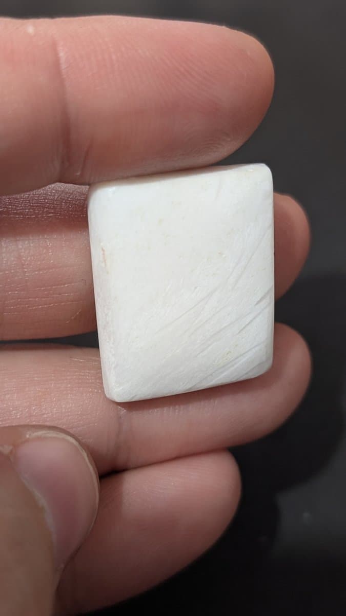 White Scolecite stone detail - view 2 of 2 by Loutan Beauty