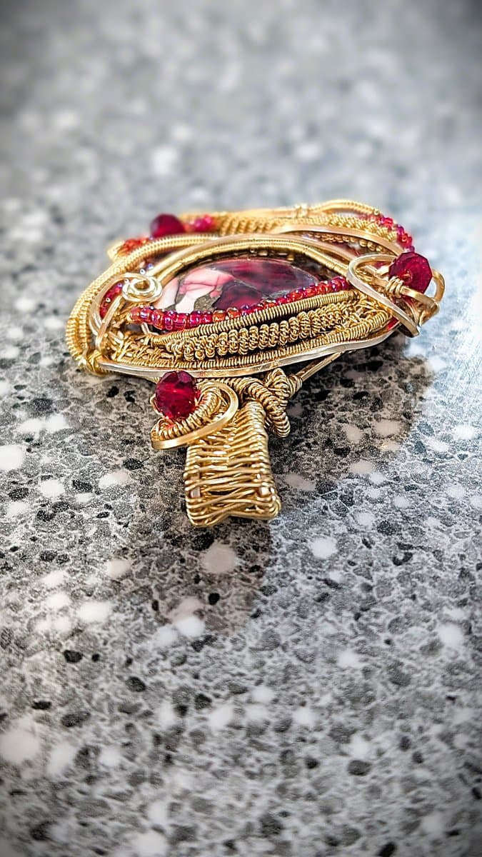 Mohave Red Pendant pendant detail - view 7 of 7 by Loutan Beauty