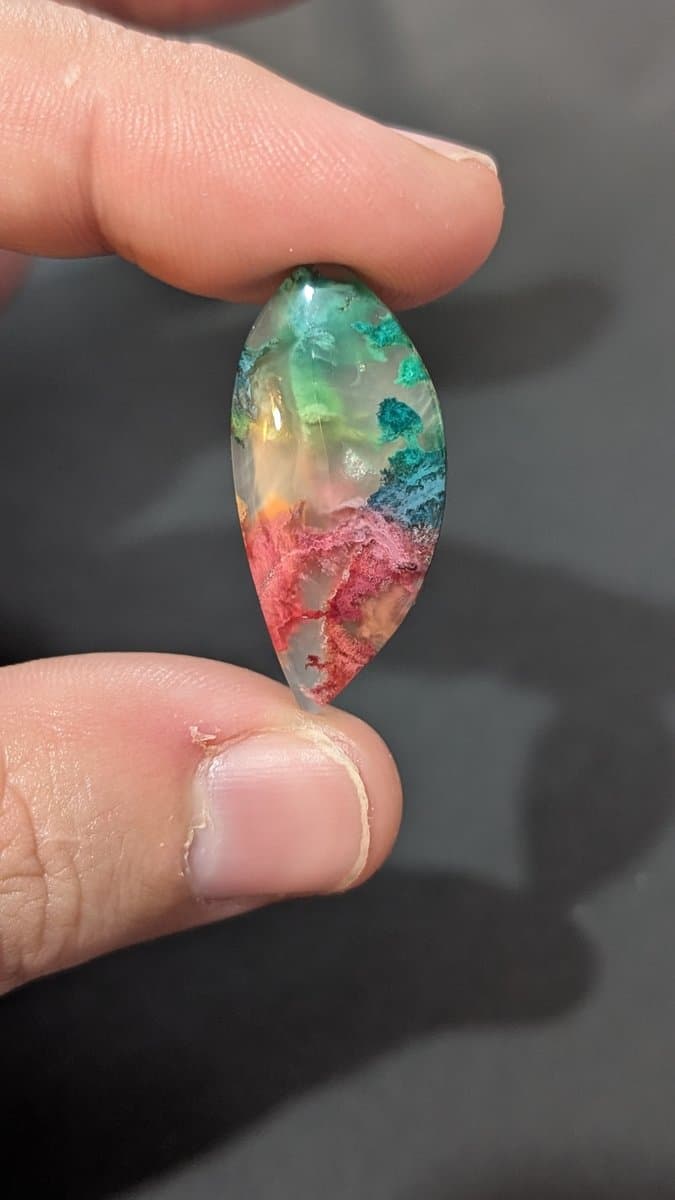 Dyed Moss Agate - Rainbow