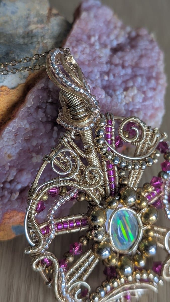 Large Pendant pendant detail - view 4 of 5 by Loutan Beauty