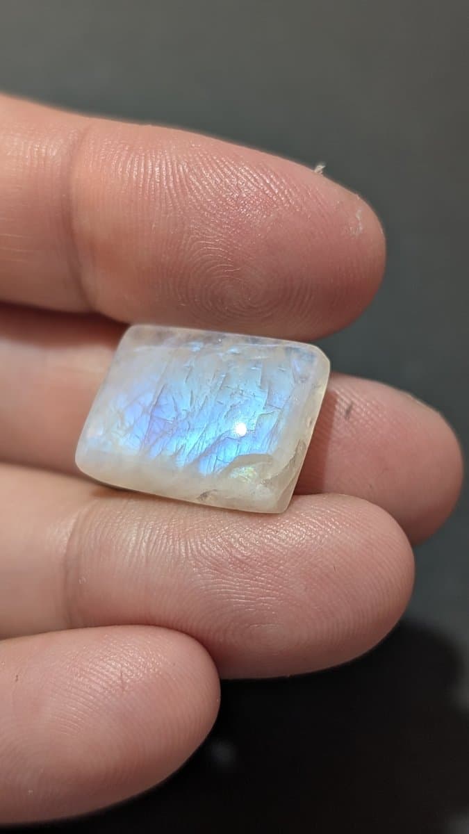 Moonstone - Square stone detail - view 2 of 4 by Loutan Beauty