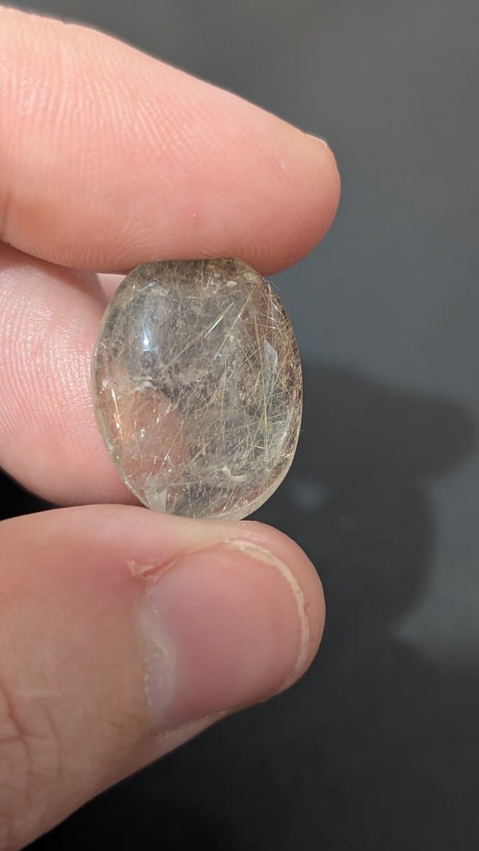 Rutilated Quartz stone detail - view 2 of 2 by Loutan Beauty