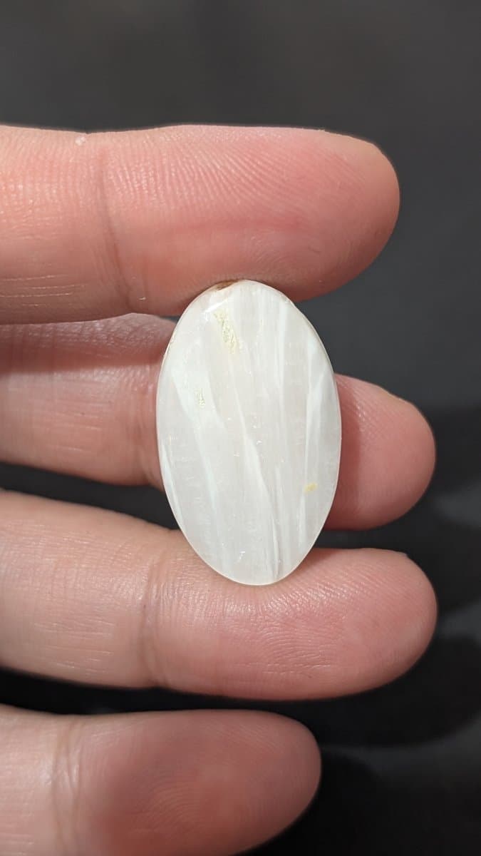 White Scolecite stone detail - view 3 of 3 by Loutan Beauty